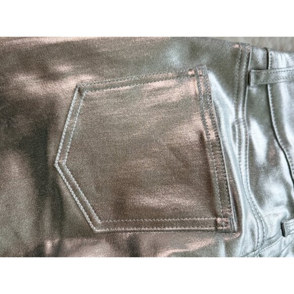 Every Metallic silver kirt with slit up front size 0 - Picture 8 of 8